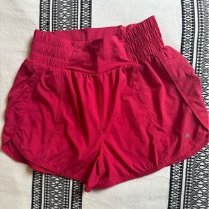 Balance Athletica/Vitality hot pink running shorts high-waisted